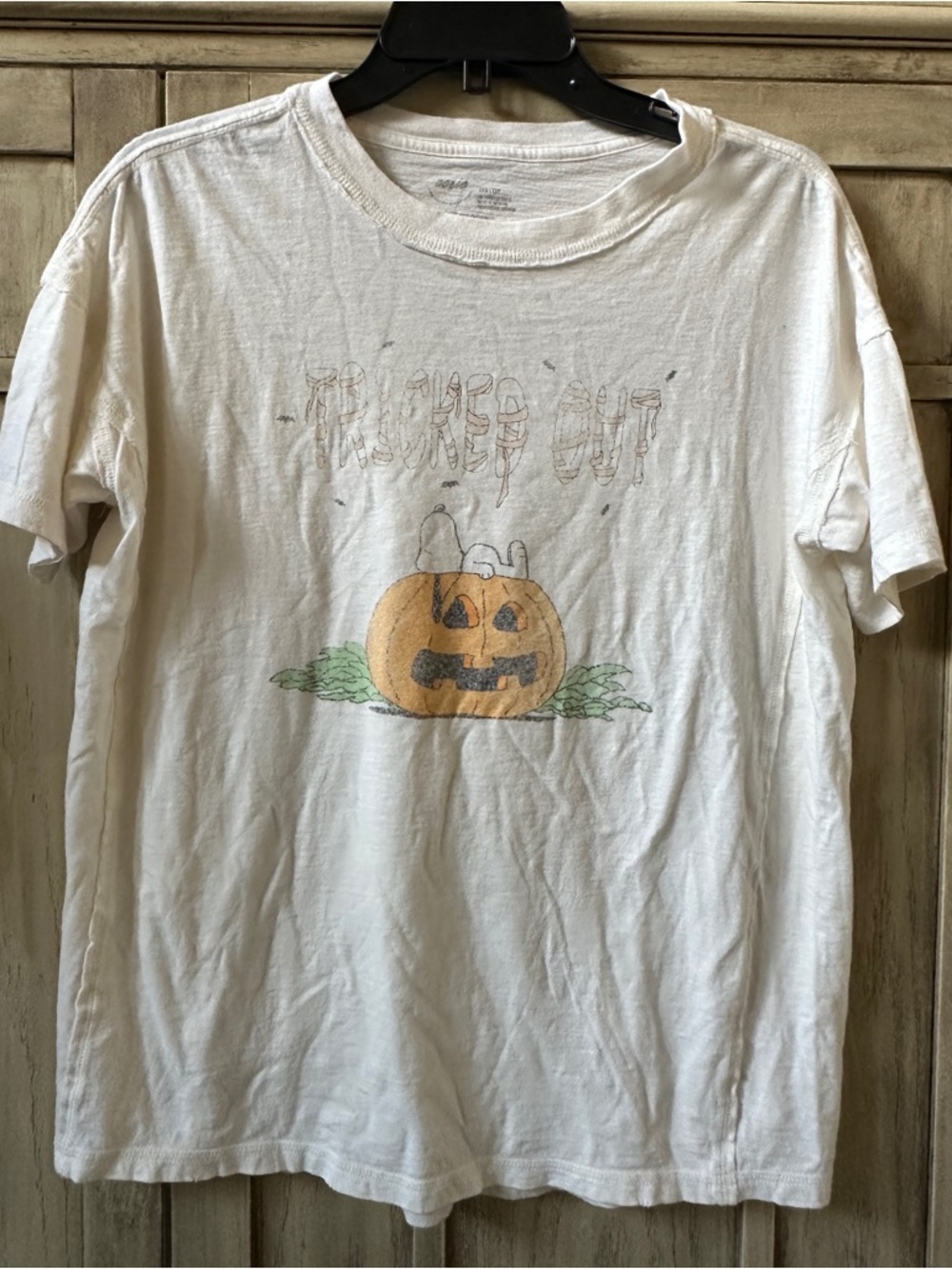 aerie Women’s Relaxed Snoopy Halloween Fall T-Shirt XXS Oversized Small PERFECT